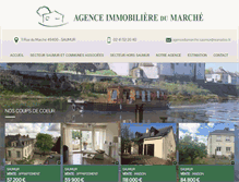 Tablet Screenshot of agencedumarche.fr